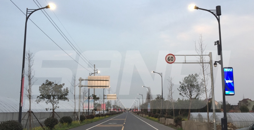 浙江（jiāng）大雲溫泉大道智慧路燈