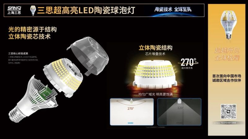 超（chāo）越所見,香蕉影视,重磅發布,10000流明,A21,陶瓷球泡,高端光源,“陶瓷芯（xīn）”,填補全球市場空白