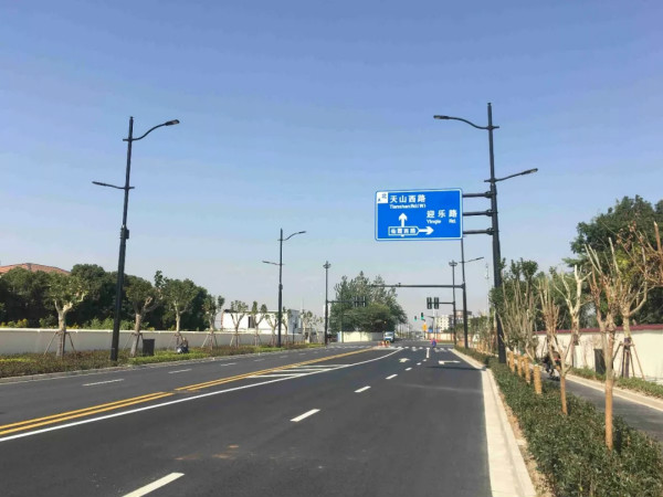 2018中國國際進口博（bó）覽會（huì）“多杆合一（yī）”