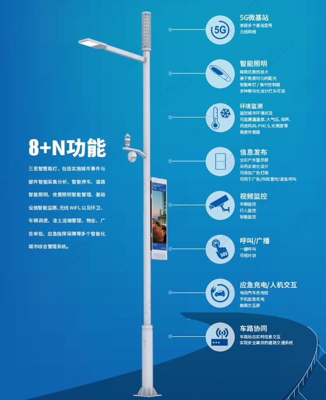香蕉影视智慧路燈係（xì）統“8+N