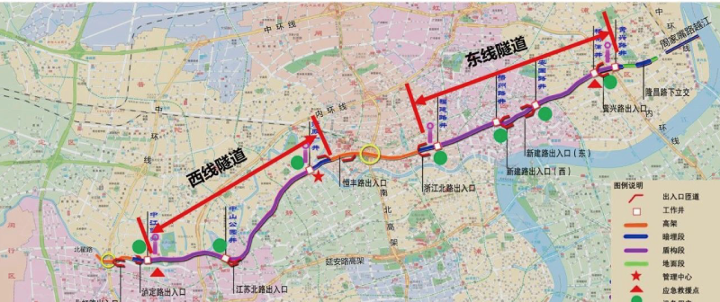 北橫通道圖（tú）示