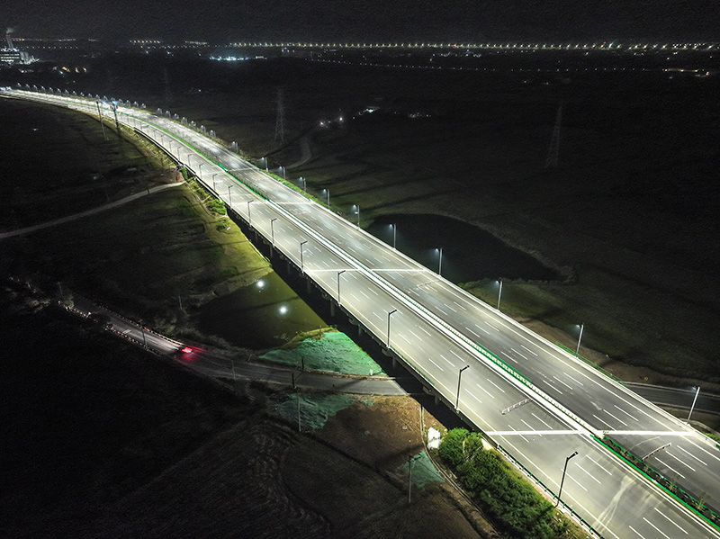 金義中央大道通車,三（sān）思智（zhì）慧綜合杆,道路照明（míng）係統方案,點亮23公裏智慧公路（lù）